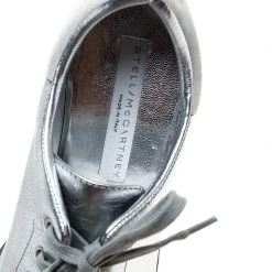 Stella McCartney Silver Metallic Faux Leather Elyse Platform Derby Size 38 For Women 16 Stella McCartney Silver Metallic Faux Leather Elyse Platform Derby Size 38 For Women -Stella McCartney Sales luxury women stella mccartney used shoes p240566 002
