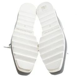 Stella McCartney Silver Metallic Faux Leather Elyse Platform Derby Size 38 For Women 15 Stella McCartney Silver Metallic Faux Leather Elyse Platform Derby Size 38 For Women -Stella McCartney Sales luxury women stella mccartney used shoes p240566 004