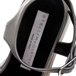 Stella McCartney Grey Faux Leather Creeper Platform Ankle Strap Sandals Size 35 For Women 16 Stella McCartney Grey Faux Leather Creeper Platform Ankle Strap Sandals Size 35 For Women -Stella McCartney Sales luxury women stella mccartney used shoes p246812 008