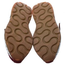 Stella McCartney Burgundy Fabric And Faux Suede Eclypse Lace Up Sneakers Size 39 For Women -Stella McCartney Sales luxury women stella mccartney used shoes p248029 006