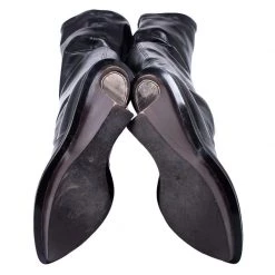 Stella McCartney Black Faux Leather Platform Over The Knee Boots Size 39 For Women -Stella McCartney Sales luxury women stella mccartney used shoes p249964 003