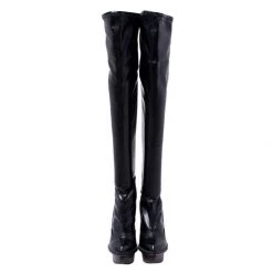 Stella McCartney Black Faux Leather Platform Over The Knee Boots Size 39 For Women -Stella McCartney Sales luxury women stella mccartney used shoes p249964 007