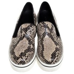 Stella McCartney Beige Faux Python Platform Slip On Sneakers Size 38 For Women -Stella McCartney Sales luxury women stella mccartney used shoes p253836 005