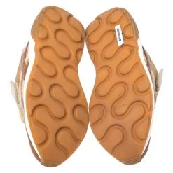 Stella McCartney Beige/Brown Fabric And Faux Leather Eclypse Velcro Sneakers Size 40 For Women -Stella McCartney Sales luxury women stella mccartney used shoes p261182 001