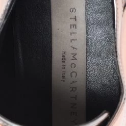 Stella McCartney Metallic Rose Gold Faux Leather Elyse Star Platform Lace Up Derby Size 36 For Women -Stella McCartney Sales luxury women stella mccartney used shoes p261297 004