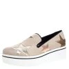 Stella McCartney Beige Faux Leather Binx Star Platform Slip On Sneakers Size 41 For Women -Stella McCartney Sales luxury women stella mccartney used shoes p262693 001