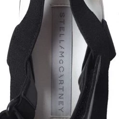 Stella McCartney Black/White Fabric Sneak Elyse Platform Sandals Size 35.5 For Women -Stella McCartney Sales luxury women stella mccartney used shoes p268109 004