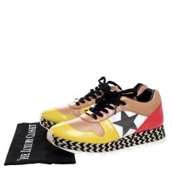Stella McCartney Multicolor Faux Leather Star Macy Espadrille Sneakers Size 38 For Women -Stella McCartney Sales luxury women stella mccartney used shoes p272777 008