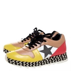 Stella McCartney Multicolor Faux Leather Star Macy Espadrille Sneakers Size 38 For Women -Stella McCartney Sales luxury women stella mccartney used shoes p272777 1582004317 009