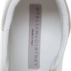 Stella McCartney White Faux Leather Elyse Platform Slip On Sneakers Size 39 For Women -Stella McCartney Sales luxury women stella mccartney used shoes p272844 004