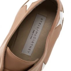 Stella McCartney Camel/Silver Faux Leather Elyse Star Platform Derby Size 40 For Women -Stella McCartney Sales luxury women stella mccartney used shoes p273202 005