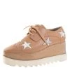 Stella McCartney Camel/Silver Faux Leather Elyse Star Platform Derby Size 40 For Women -Stella McCartney Sales luxury women stella mccartney used shoes p273202 007
