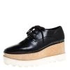 Stella McCartney Black Faux Leather Elyse Platform Derby Size 37 For Women -Stella McCartney Sales luxury women stella mccartney used shoes p275061 005