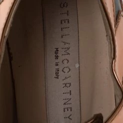 Stella McCartney Metallic Bronze Faux Patent Leather Elyse Star Platform Sneakers Size 37 For Women -Stella McCartney Sales luxury women stella mccartney used shoes p275646 004