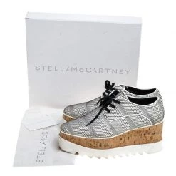 Stella McCartney Black/White Faux Leather Elyse Platform Derby Size 39 For Women -Stella McCartney Sales luxury women stella mccartney used shoes p279534 1584596243 001