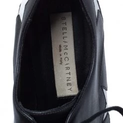 Stella McCartney Black/White Faux Leather Elyse Star Platform Derby Size 39 For Women 16 Stella McCartney Black/White Faux Leather Elyse Star Platform Derby Size 39 For Women -Stella McCartney Sales luxury women stella mccartney used shoes p286276 006