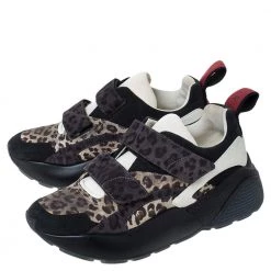 Stella McCartney Multicolor Leopard Print Fabric Eclypse Lace Up Sneakers Size 39 For Women -Stella McCartney Sales luxury women stella mccartney used shoes p306817 009