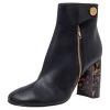 Stella McCartney Black Faux Leather Block Heel Ankle Booties Size 41 For Women -Stella McCartney Sales luxury women stella mccartney used shoes p309117 003
