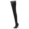 Stella McCartney Black Faux Leather Over The Knee Boots Size 38 For Women -Stella McCartney Sales luxury women stella mccartney used shoes p309672 003