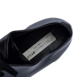 Stella McCartney Black Faux Leather Elyse Platform Derby Sneakers Size 38.5 For Women -Stella McCartney Sales luxury women stella mccartney used shoes p320252 005
