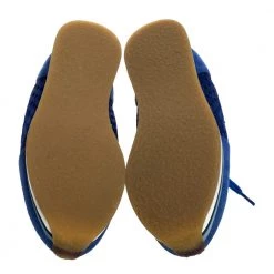 Stella McCartney Blue Faux Suede And Perforated Mesh Lace Up Sneakers Size 38 For Women -Stella McCartney Sales luxury women stella mccartney used shoes p321191 002