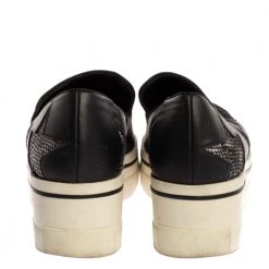 Stella McCartney Black Faux Leather And Multicolor Faux Snake Print Binx Star Platform Slip On Sneakers Size 38 For Women -Stella McCartney Sales luxury women stella mccartney used shoes p326817 003