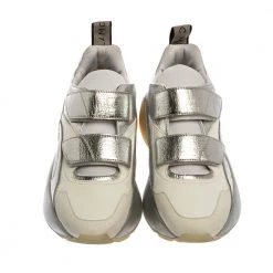 Stella McCartney White Faux Leather Eclypse Sneakers Size 40 For Women -Stella McCartney Sales luxury women stella mccartney used shoes p329538 007