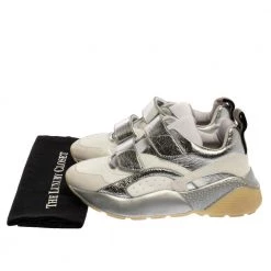 Stella McCartney White Faux Leather Eclypse Sneakers Size 40 For Women -Stella McCartney Sales luxury women stella mccartney used shoes p329538 008