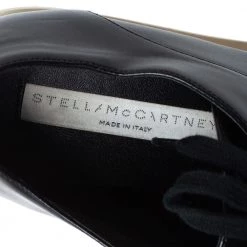 Stella McCartney Black Faux Patent Leather Elyse Platform Derby Size 37 For Women 16 Stella McCartney Black Faux Patent Leather Elyse Platform Derby Size 37 For Women -Stella McCartney Sales luxury women stella mccartney used shoes p339374 006