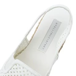 Stella McCartney White Faux Leather Wedge Espadrilles Size 40 For Women 23 Stella McCartney White Faux Leather Wedge Espadrilles Size 40 For Women -Stella McCartney Sales luxury women stella mccartney used shoes p345 0010