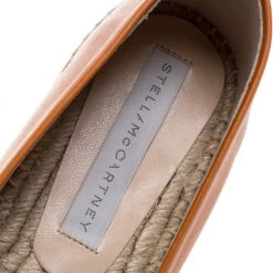Stella McCartney Orange Faux Leather Logo Espadrilles Size 39 For Women -Stella McCartney Sales luxury women stella mccartney used shoes p360313 004