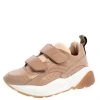 Stella McCartney Nude Faux Leather And Faux Suede Eclypse Velcro Sneakers Size 39 For Women -Stella McCartney Sales luxury women stella mccartney used shoes p360994 007