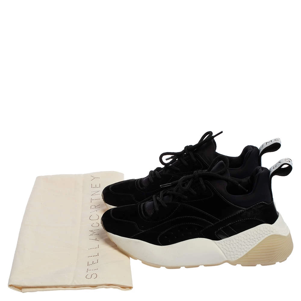 Stella McCartney Black Polyamide Fabric Eclypse Low Top Sneakers Size 37 For Women 10 Stella McCartney Black Polyamide Fabric Eclypse Low Top Sneakers Size 37 For Women - Image 8