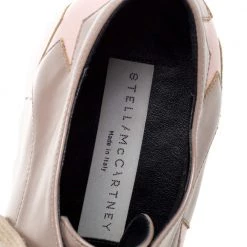 Stella McCartney Beige Faux Leather Elyse Star Platform Lace Up Derby Size 35.5 For Women 16 Stella McCartney Beige Faux Leather Elyse Star Platform Lace Up Derby Size 35.5 For Women -Stella McCartney Sales luxury women stella mccartney used shoes p364635 004