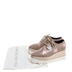Stella McCartney Beige Faux Leather Elyse Star Platform Lace Up Derby Size 35.5 For Women 17 Stella McCartney Beige Faux Leather Elyse Star Platform Lace Up Derby Size 35.5 For Women -Stella McCartney Sales luxury women stella mccartney used shoes p364635 008