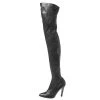 Stella McCartney Black Faux Leather Thigh High Boots Size 38 For Women 1 Stella McCartney Black Faux Leather Thigh High Boots Size 38 For Women -Stella McCartney Sales luxury women stella mccartney used shoes p364809 004