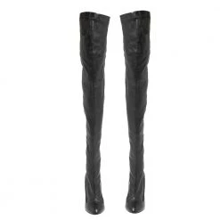 Stella McCartney Black Faux Leather Thigh High Boots Size 38 For Women -Stella McCartney Sales luxury women stella mccartney used shoes p364809 005