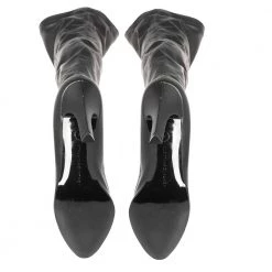 Stella McCartney Black Faux Leather Thigh High Boots Size 38 For Women -Stella McCartney Sales luxury women stella mccartney used shoes p364809 007