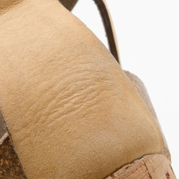 Stella McCartney Demetra Cork And Faux-Suede Wedges Size 37.5 For Women 10 Stella McCartney Demetra Cork And Faux-Suede Wedges Size 37.5 For Women - Image 8