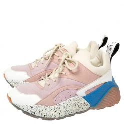 Stella McCartney Multicolor Leather, Suede And Fabric Eclypse Low Top Sneakers Size 38 For Women -Stella McCartney Sales luxury women stella mccartney used shoes p373049 002