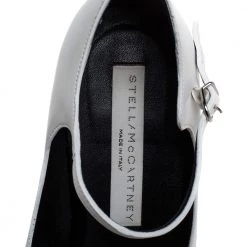 Stella McCartney White Faux Leather Percy Mary Jane Square Toe Pump Size 36 For Women -Stella McCartney Sales luxury women stella mccartney used shoes p373081 005