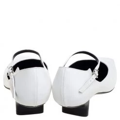 Stella McCartney White Faux Leather Percy Mary Jane Square Toe Pump Size 36 For Women -Stella McCartney Sales luxury women stella mccartney used shoes p373081 007