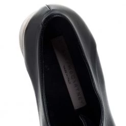 Stella McCartney Black Faux Leather Elyse Platform Sneakers Size 37 For Women -Stella McCartney Sales luxury women stella mccartney used shoes p389472 005