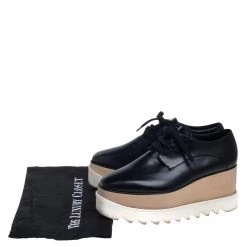 Stella McCartney Black Faux Leather Elyse Platform Sneakers Size 37 For Women -Stella McCartney Sales luxury women stella mccartney used shoes p389472 008