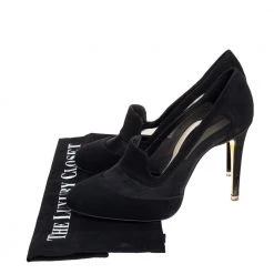 Stella Mccartney Suede And Mesh Trimmed Pumps Size 37 For Women -Stella McCartney Sales luxury women stella mccartney used shoes p407064 001