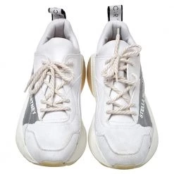 Stella McCartney White Fabric Eclypse Low Top Sneakers Size 40 For Women -Stella McCartney Sales luxury women stella mccartney used shoes p407800 003