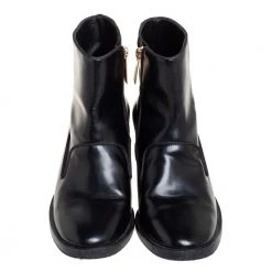 Stella McCartney Black Faux Leather Zip Booties Size 37.5 For Women 12 Stella McCartney Black Faux Leather Zip Booties Size 37.5 For Women -Stella McCartney Sales luxury women stella mccartney used shoes p408392 001