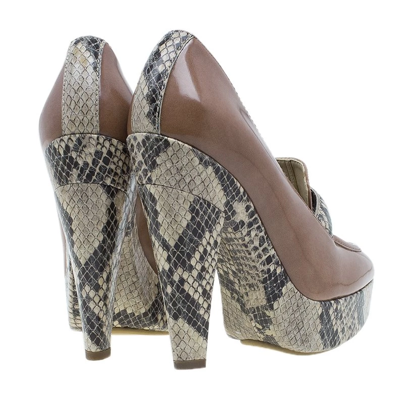 Stella McCartney Brown Python And Leather Pumps Size 36 For Women 7 Stella McCartney Brown Python And Leather Pumps Size 36 For Women - Image 5