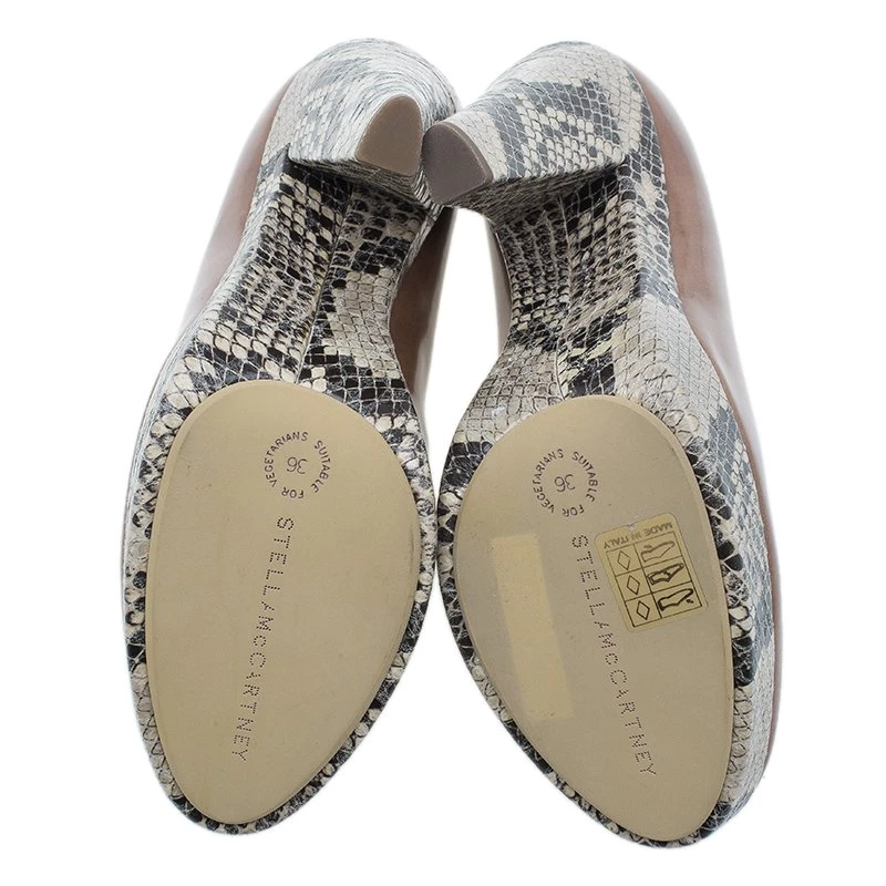 Stella McCartney Brown Python And Leather Pumps Size 36 For Women 9 Stella McCartney Brown Python And Leather Pumps Size 36 For Women - Image 7