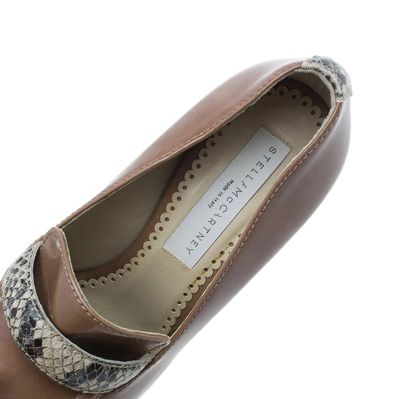 Stella McCartney Brown Python And Leather Pumps Size 36 For Women 12 Stella McCartney Brown Python And Leather Pumps Size 36 For Women - Image 10
